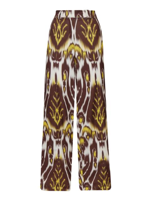 ANDRES OTALORA Me Quedas Printed Wide-Leg Pants print