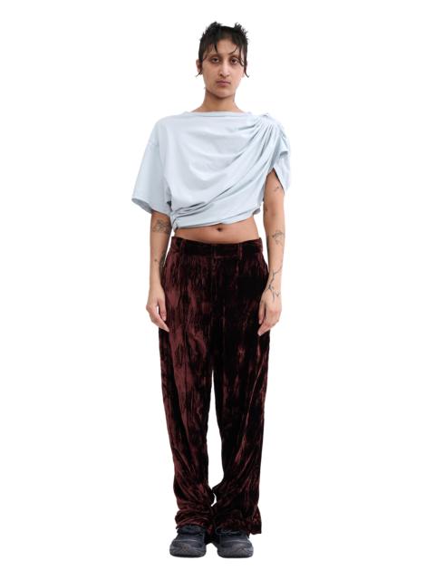 Collina Strada BROWN VELVET DANTE TROUSER