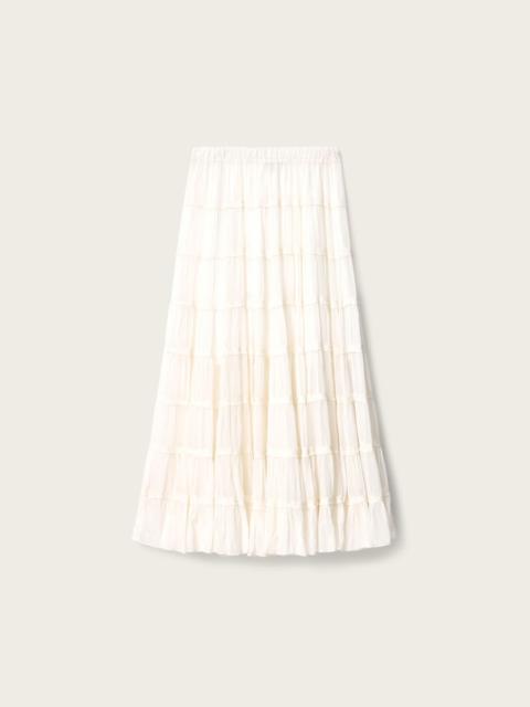ALLSAINTS EVA TIERED MIDI SKIRT
