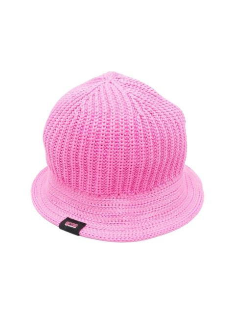 ribbed-knit hat