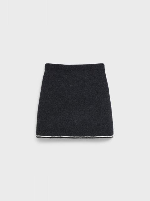 Theory Mini Skirt in Felted Wool-Cashmere
