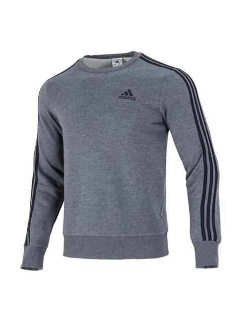 Men's adidas Pullover Round Neck Printing Long Sleeves Gray H12166