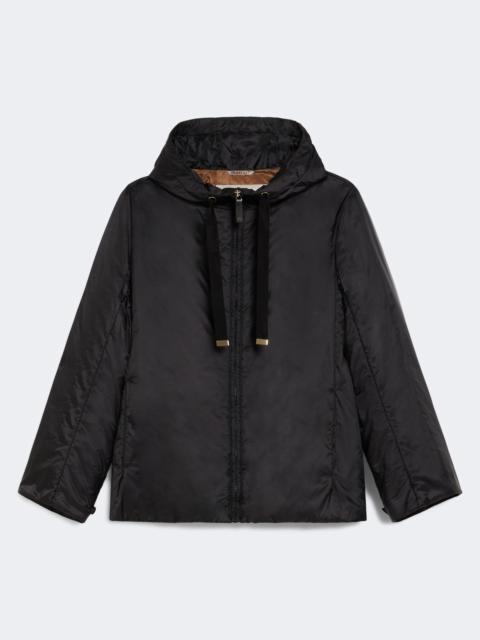 Max Mara GREENH Padded, hooded jacket in water-repellent canvas - BLACK