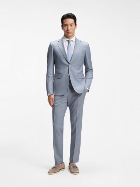 BOSS TWO-PIECE WOOL-BLEND SLIM-FIT SUIT WITH SILK