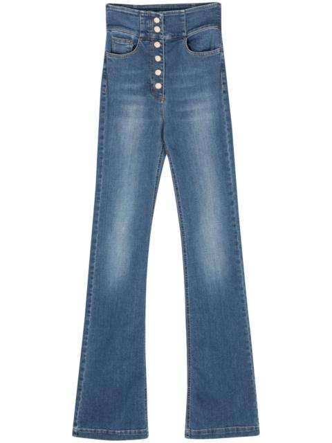 ELISABETTA FRANCHI high-rise bootcut jeans