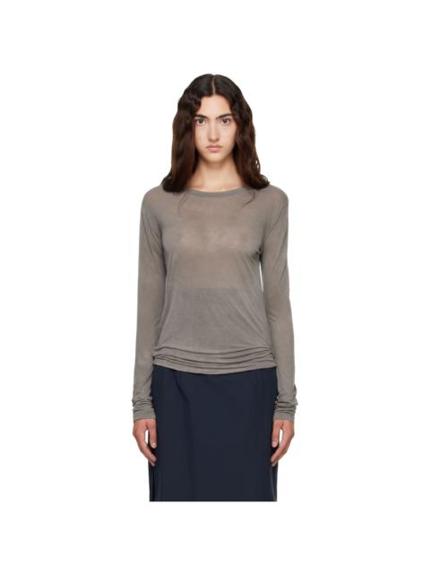BASERANGE Gray Long Sleeve T-shirt