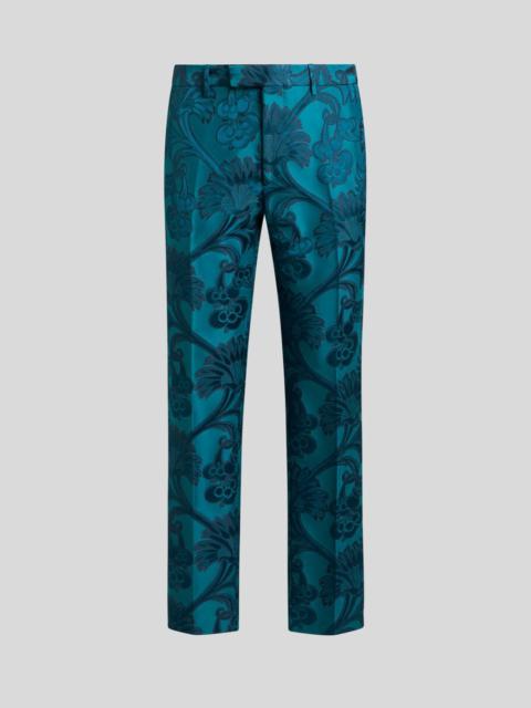 Etro FLORAL LEAFY EVENING TROUSERS