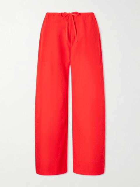 LESET Kyoto Cotton Wide-leg Pants