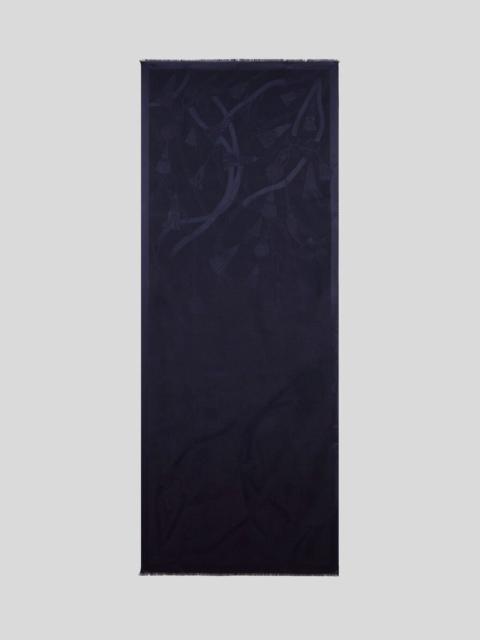 Etro SILK AND WOOL JACQUARD SCARF WITH TONE-ON-TONE CHARM MOTIF