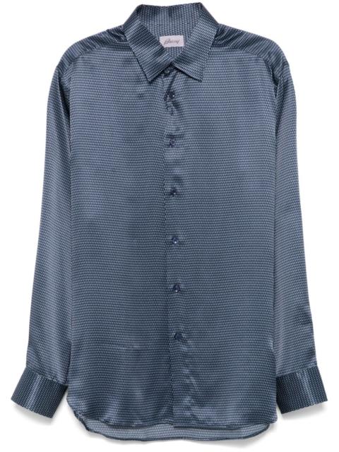 Brioni geometric-pattern shirt