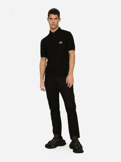 Dolce & Gabbana Cotton cargo pants with branded tag