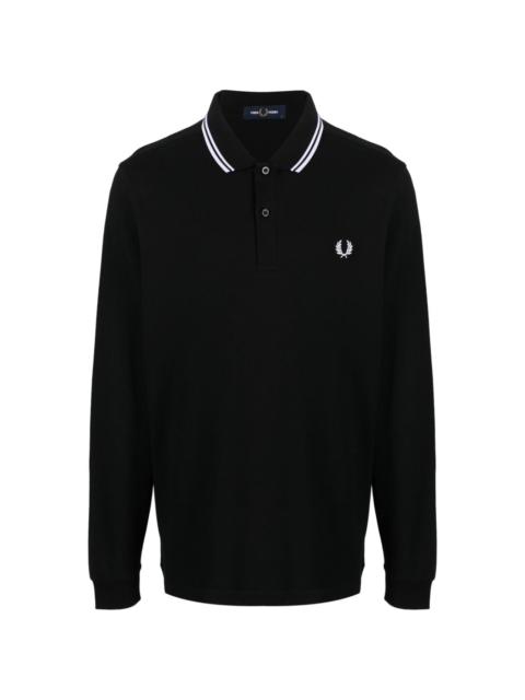 Fred Perry long-sleeved cotton polo shirt