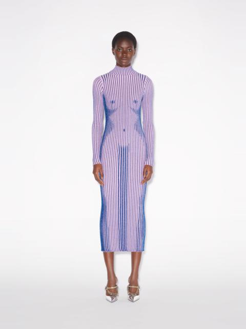 THE PINK LUREX TROMPE L’OEIL DRESS