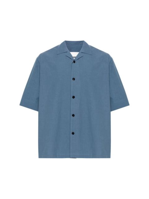 camp-collar cotton shirt