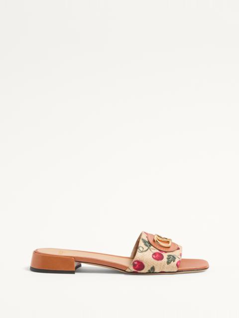 Valentino VLOGO SIGNATURE CHERRYFIC SLIDE SANDAL 20MM