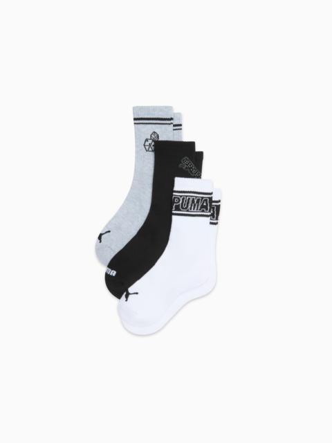 PUMA Women's Half-Terry Low Cut Socks (3 Pairs)