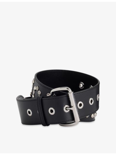 Vivienne Westwood Westwood Logo Studded Leather Belt