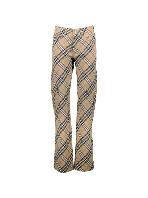 Burberry checked trousers