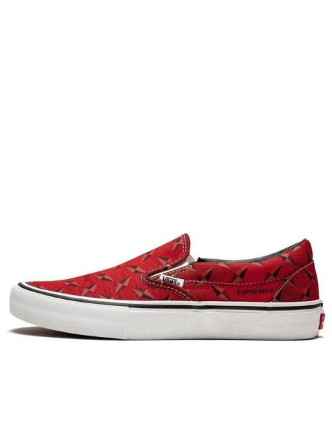 Vans Vans Supreme x Classic Slip-On Pro 'Diamond Plate Red' VN0A347VTEH