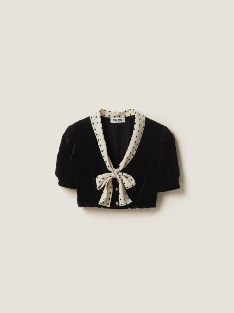 Miu Miu Velvet top