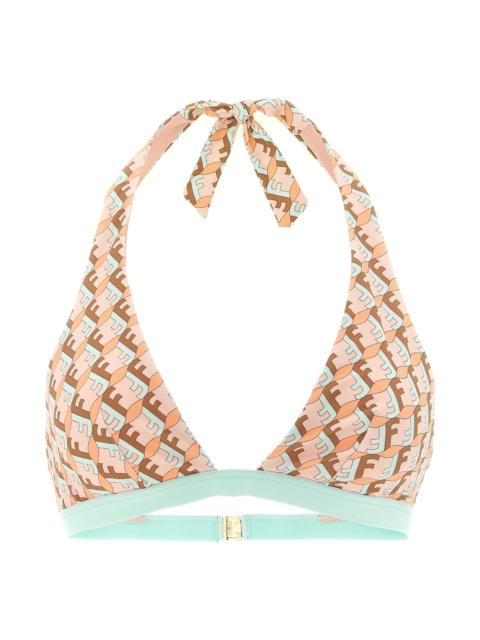 FENDI 'Ff Waves' Bikini Top
