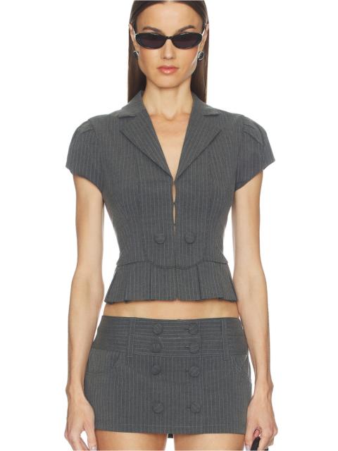 GUIZIO Mollie Cap Sleeve Blazer