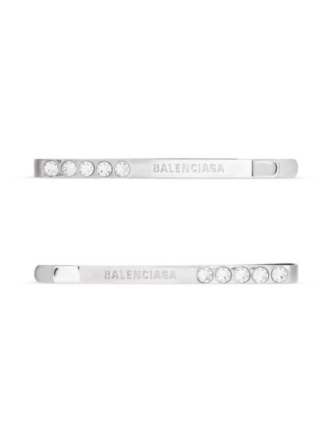 BALENCIAGA Women's Holli Hair Pin Set  in Silver