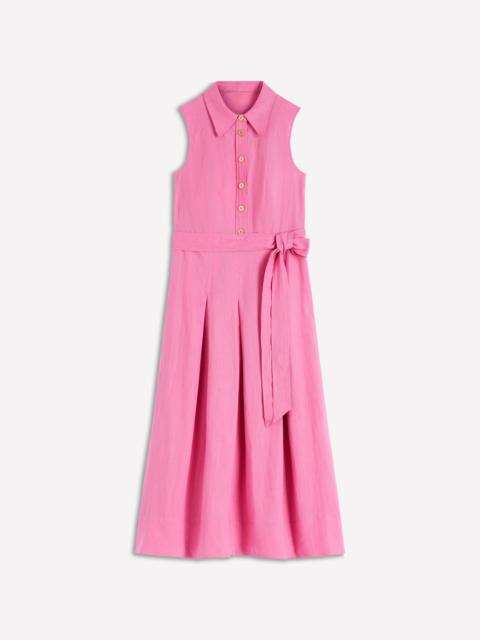 BODEN Belinda Linen Shirt Dress-Pink Parfait