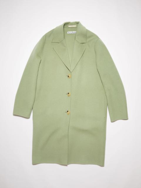 Single-breasted coat - Dusty green