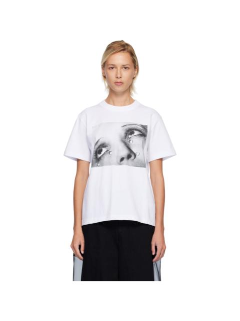 sacai White Man Ray Print T-shirt