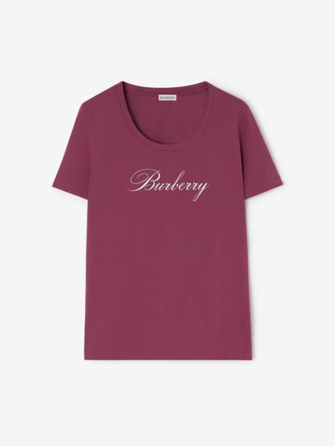 Burberry Logo Stretch Cotton T-shirt
