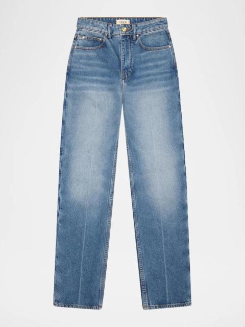 OSSOU Noon High-Rise Straight Jeans