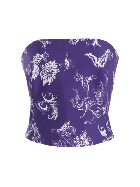 ROSIE ASSOULIN Venus Cotton Top purple