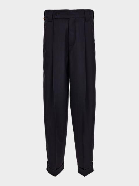 VERSACE Men's Virgin Wool Trousers