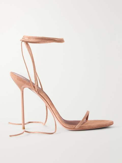 PARIS TEXAS Lidia Embellished Lace-up Suede Sandals