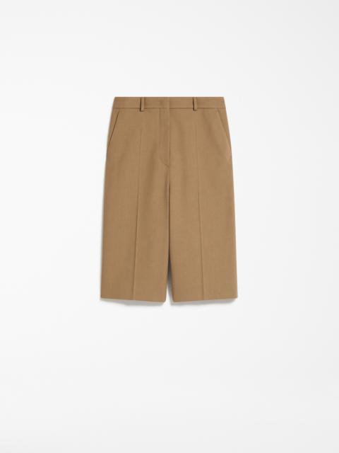 Max Mara Tailoring-inspired Bermuda shorts in cotton and viscose