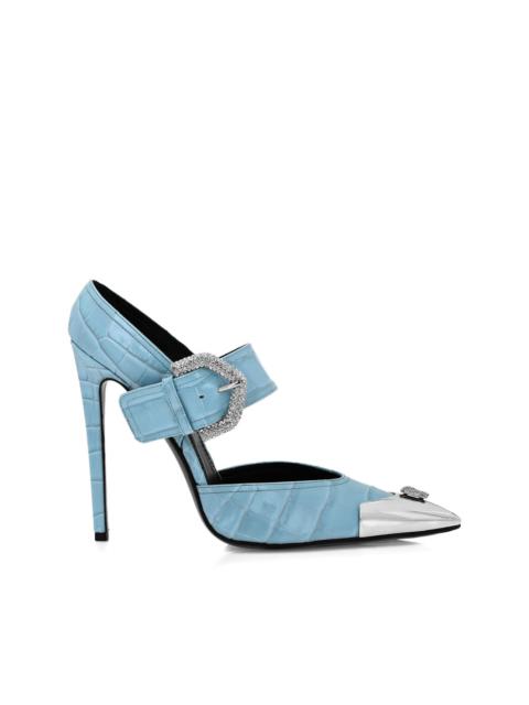 PHILIPP PLEIN crocodile-embossed pumps