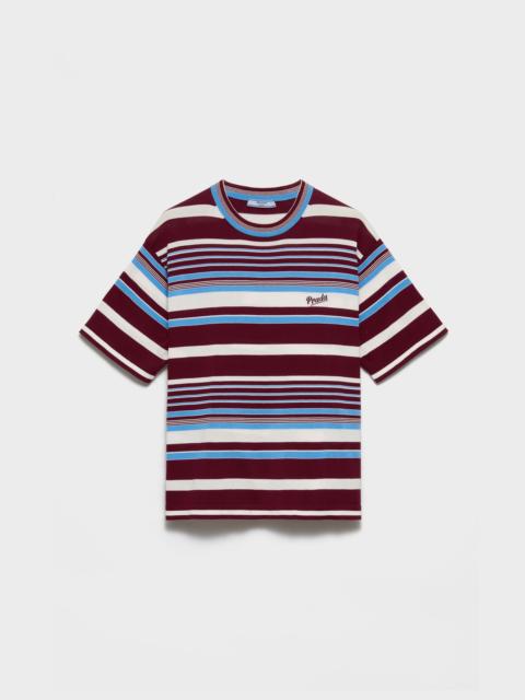 Prada Striped cotton crew-neck sweater