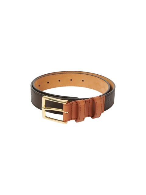 PALACE PAL-M-GRAM LEATHER BELT BROWN