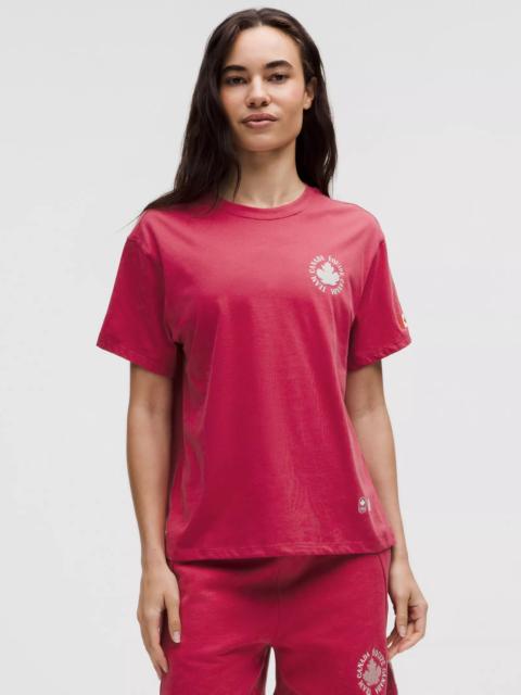lululemon Team Canada Women's Cotton Jersey Graphic T-Shirt *COC Logo