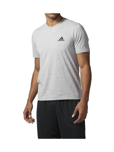 adidas Essential Droptail 3 Stripe Tee "Grey Black" BQ1544