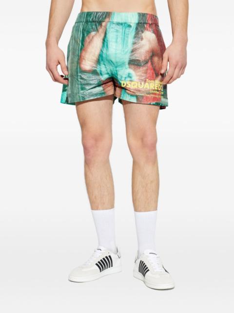DSQUARED2 x Tom Bianchi graphic-print swim shorts