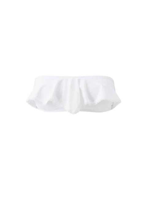 MELISSA ODABASH HONDURAS WHITE BIKINI TOP