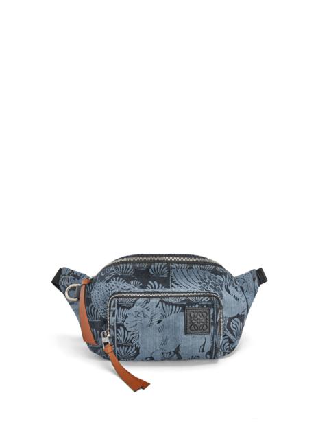 Loewe Bumbag tiles in denim and classic calf