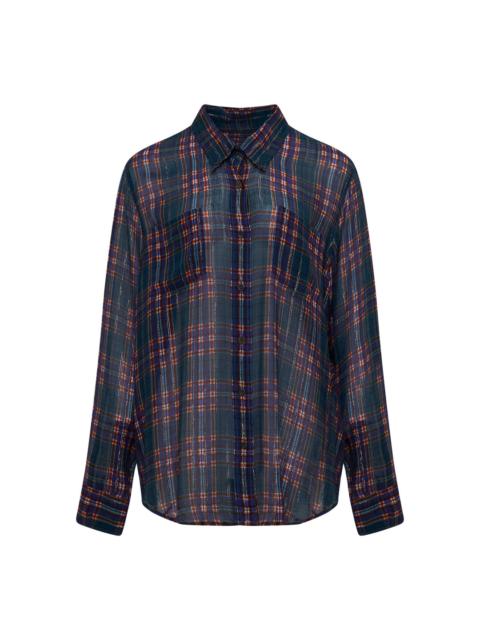 Dries Van Noten Loose Fit Plaid Button Shirt