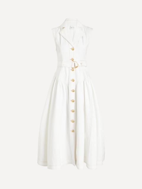 Aje. Liliana Denim Midi Dress