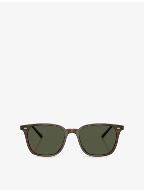 Oliver Peoples OV5614SU Laedin Square-Frame Acetate Sunglasses