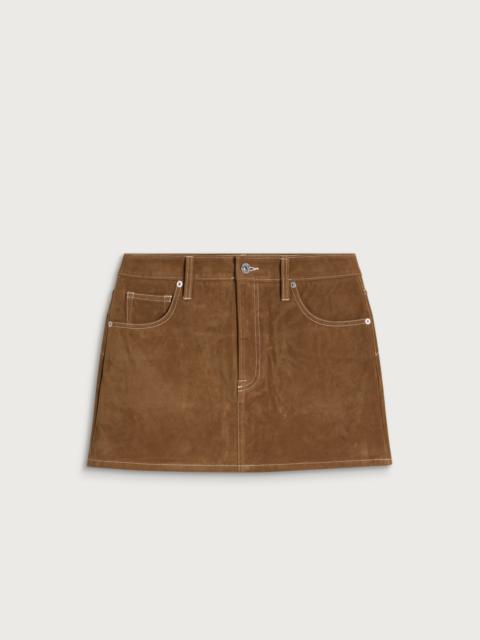 GOOD AMERICAN Good American Better Than Suede Mini Skirt