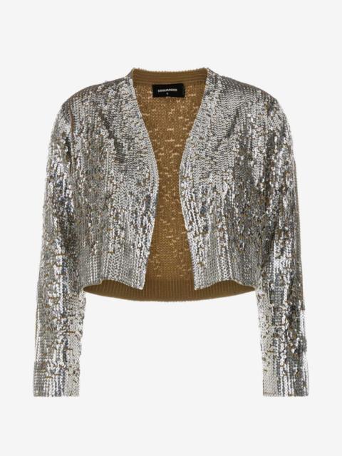 DSQUARED2 sequin-embellished cropped cardigan