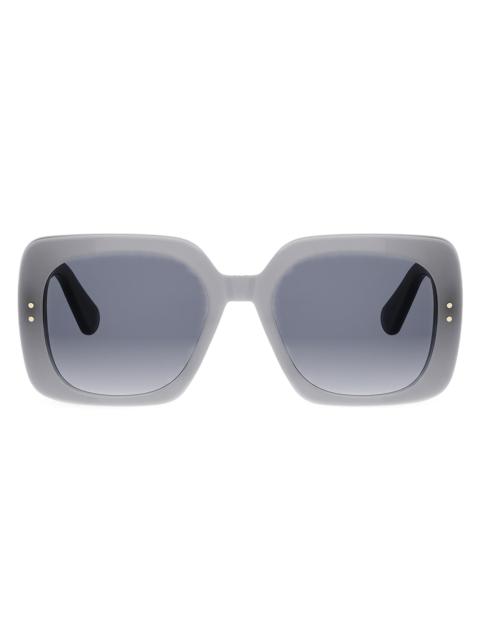 Dior Women's Dior Oblique 54MM Square Sunglasses - Grey Gradient Blue